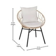 thumbnail image 5 of Flash Furniture Devon Wicker Patio Club Chairs, Tan/Light Gray, Set of 2, 5 of 9