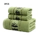 thumbnail image 5 of Advancent Juego de toallas de baño caseras ecológicas y absorbentes de fibra para adultos, suaves y cómodas, fáciles de limpiar Toallas y Paños Verde negruzco, 5 of 6