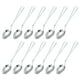 thumbnail image 1 of 12uds Inoxidable Acero Sopa Cuchara 5 Pulgada Té Cucharas Cuadradas Borde Cena Cucharas Pequeña Postre Cuchara para Cena Caldo Café Sopa, Plata, 1 of 7
