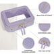 thumbnail image 5 of Bolsa organizadora de cosméticos transparente Prite, impermeable, violeta, 5 of 7
