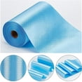 thumbnail image 4 of 27 Yards Double Faced Satin Ribbon Roll Blue Polyester Solid Fabric Large Ribbon for Gift Wrapping Grand Opening Chair Sash Bouquet Bow Making Party Decoration (Blue), 4 of 9