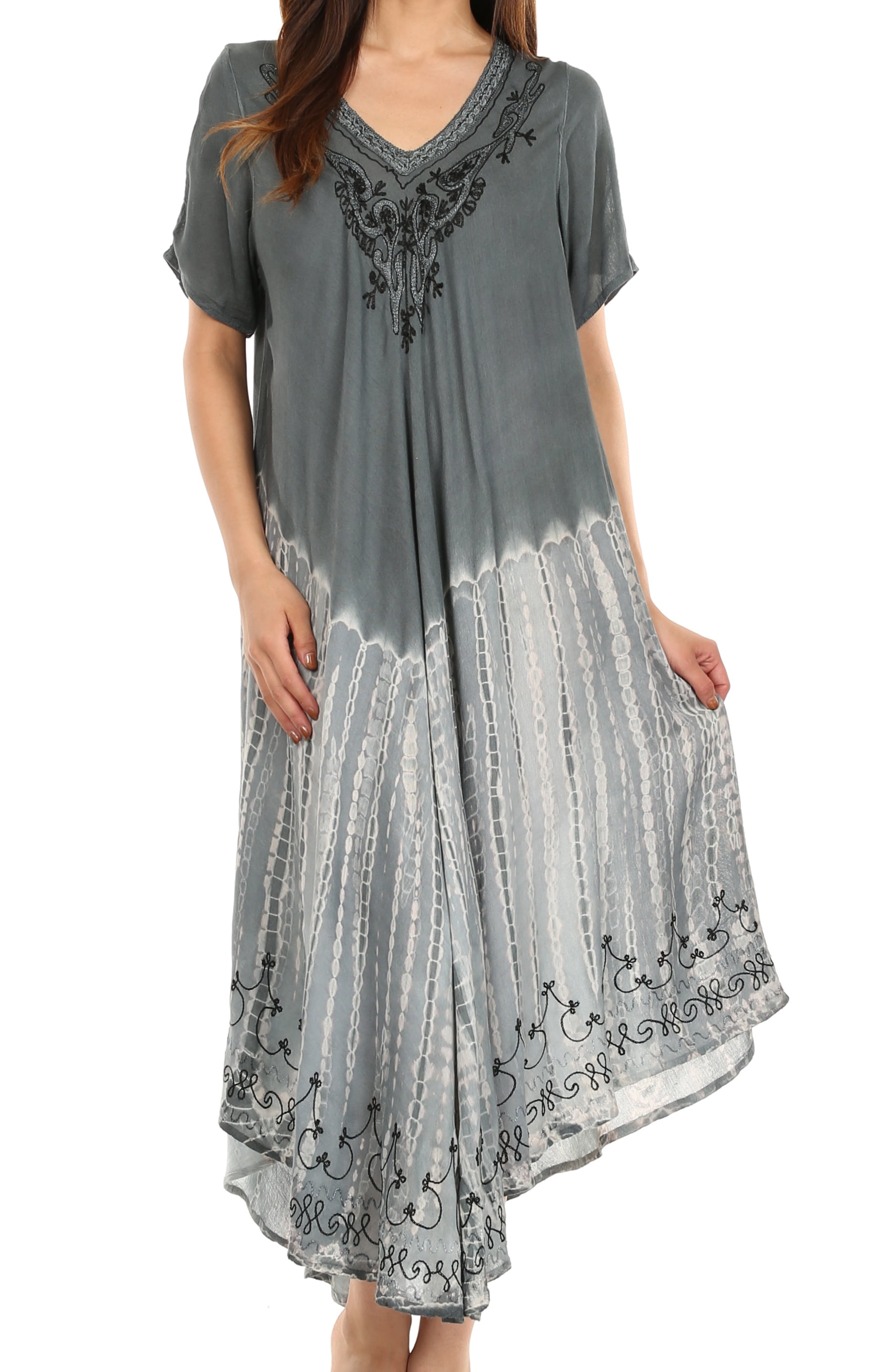 embroidered caftan