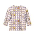 thumbnail image 4 of YOUYEDIAN 2026 Easter Girls 3/4 Length Sleeve Shirts Kids Festival Cute Bunny Print Cotton Tees Tops Holiday Casual Funny Clothes (Light Purple, 8-9 Years), 4 of 4