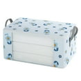 thumbnail image 2 of TACILIP Storage Bag, Large Capacity Storage Bag Organizer With Reinforced Handle Thick Fabric For Comforters, Blankets, Bedding, Foldable With Sturdy Zipper, Clear Window, 7, Home Gift, 2 of 6