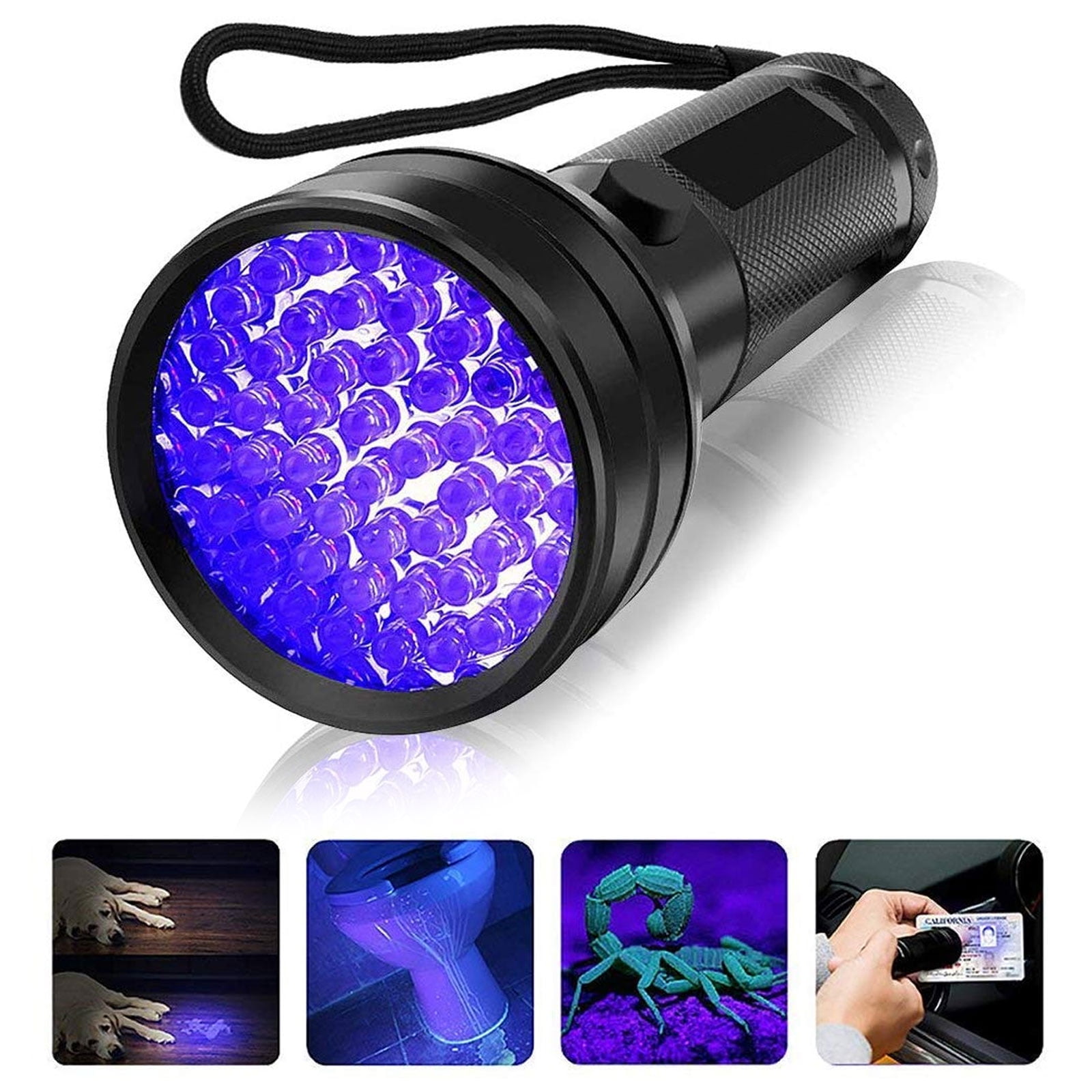 UV Flashlight Black Light, 51 LED 395nm Ultraviolet Blacklight