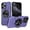 Violet, variant on Dteck Rugged Protective Case for iPhone 15 with Kickstand, Shockproof Anti-Scratch PC+TPU Back Cover, Magnetic Car Mount Compatible, Anti-Fingerprint Non-Slip Grip, Violet