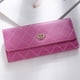 thumbnail image 1 of Cartera de mujer Cartera larga con hebilla coreana con forma de rombo y corona bordada Cartera de mujer, 1 of 5