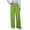 Green, variant on Lenpel Women's Wide Leg Pants Baggy Elastic High Waisted Drawstring Plaid Workout Lounge Pants Casual Loose Sweatpants