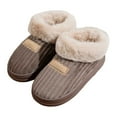 thumbnail image 2 of KANG Corduroy Slip On Slippers With Backstrap Indoor Outdoor Comfort Shoes For Fall And Winter Seasons, 2 of 6