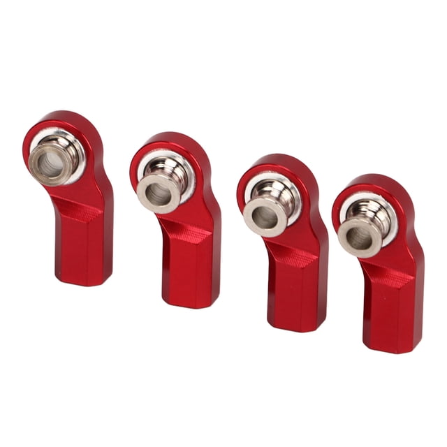 RC Car Rod End, M3 High Accuracy 4PCS Steel Fine Workmanship RC Car Steering Rod Head For Replacement Black,Red,Silver,Dark Blue,Purple