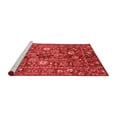 thumbnail image 2 of Ahgly Company Machine Washable Indoor Round Oriental Red Traditional Area Rugs, 4' Round, 2 of 4