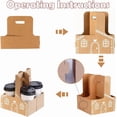 thumbnail image 3 of Portavasos De Pan Jengibre, Navideño Asa Para 2 Tazas, Cajas Papel Con Forma Flor, Bolsas Regalo Casita Tarjetas Felicitación, Cinta Adorno Agradecimiento 6pcs, 3 of 8