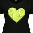 thumbnail image 4 of Inktastic Tennis Ball in Heart Women's Plus Size T-Shirt, 4 of 5