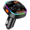 thumbnail image 1 of Transmisor FM Bluetooth para automóvil, kit de adaptador de radio FM inalámbrico BT5.0 para automóvil con puertos USB duales QC3.0 y Smart 2.4A, reproductor Mp3 con tarjeta TF, 1 of 5