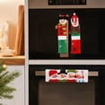 thumbnail image 3 of Christmas Cabinet Handle Covers with Cute Snowman Design, 3-Pack, Red and Green Plush Fabric, for Microwave and Refrigerator Doors, Christmas Decoration, 3 of 4