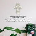 thumbnail image 3 of LifeSong Milestones Inspirational White Wall Cross for Living Room Decor - They Broke Bread, 3 of 7