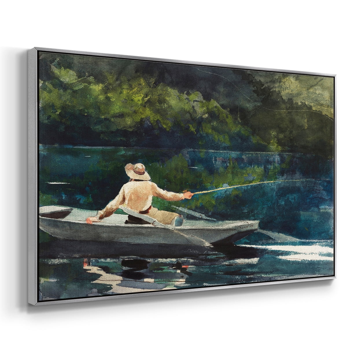 Vintage Landscape-CXXXVII By Wexford Home Framed in Silver Wood Gallery Wrapped Canvas 17 in. x 25 in.