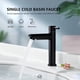 thumbnail image 4 of Grifo de baño Solo agua fría Grifo de lavabo Superficie de cobre cromado duradero Grifo para lavado a mano Cartucho de cerámica Aireador extraíble Práctico para limpiar o reemplazar, 4 of 5