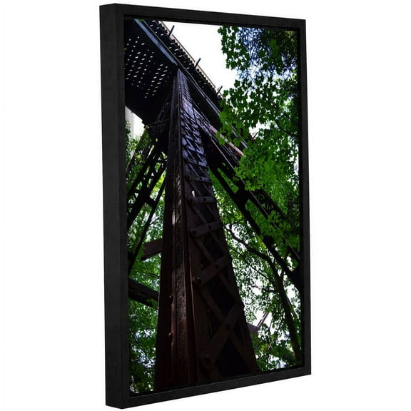 ArtWall Kevin Calkins "Trestle Perspective" Gallery-Wrapped Floater-Framed Canvas