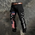 thumbnail image 2 of Men's Vintage American Flag Utility Work Pants for Patriotic Events, 2 of 4