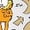 WHITE, variant on Garfield - Egg Hunt - Youth Girls Boxy T-Shirt