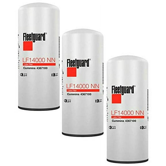 Fleetguard LF14000NN (Upgrade of LF9080) Oil Filter (Pack of 3)