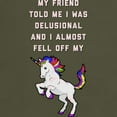 thumbnail image 3 of CafePress - I Almost Fell Off My Unicorn Dark T Shirt - Men's Classic Graphic Cotton T-Shirt, 3 of 4