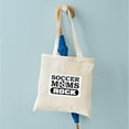 thumbnail image 4 of CafePress - Soccer Moms Rock Tote Bag - Unisex Canvas Tote Bag, Beige, 1-Piece, 4 of 6