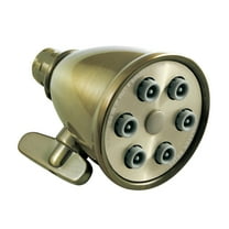 Kingston Brass K138A3 Victorian 2-15/16-Inch Round Adjustable Jet Spray Brass Shower Head in Antique Brass