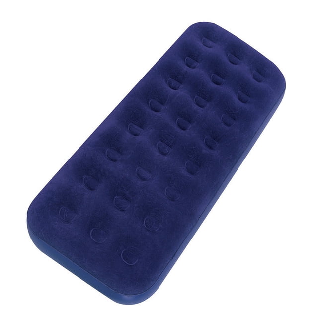 Cama inflable individual, colchón inflable para acampar, colchón para dormir con bomba de pie