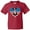 Red, variant on Inktastic Boston Terrier Dog US Flag July 4th Youth T-Shirt