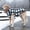 Black & White Checkered, variant on Plaid Fleece Dog Vest Jacket with Leash Hole, Winter Warm British Style Pet Coat for Large & Medium Dogs (Golden Retriever, Labrador, Corgi), Button Closure & High Collar