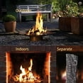 thumbnail image 5 of 4pcs Small Gas Fireplace Logs Set of Ceramic Wood Logs for Fireplace Decorative,Use in Ethanol Fireplace，Propane Fire Bowl and Outdoor Fire Pit, 5 of 6