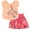 Peach orange, moana, variant on Disney Moana Square Neck T-Shirt and Skirt Outfit Set Toddler to Big Kid