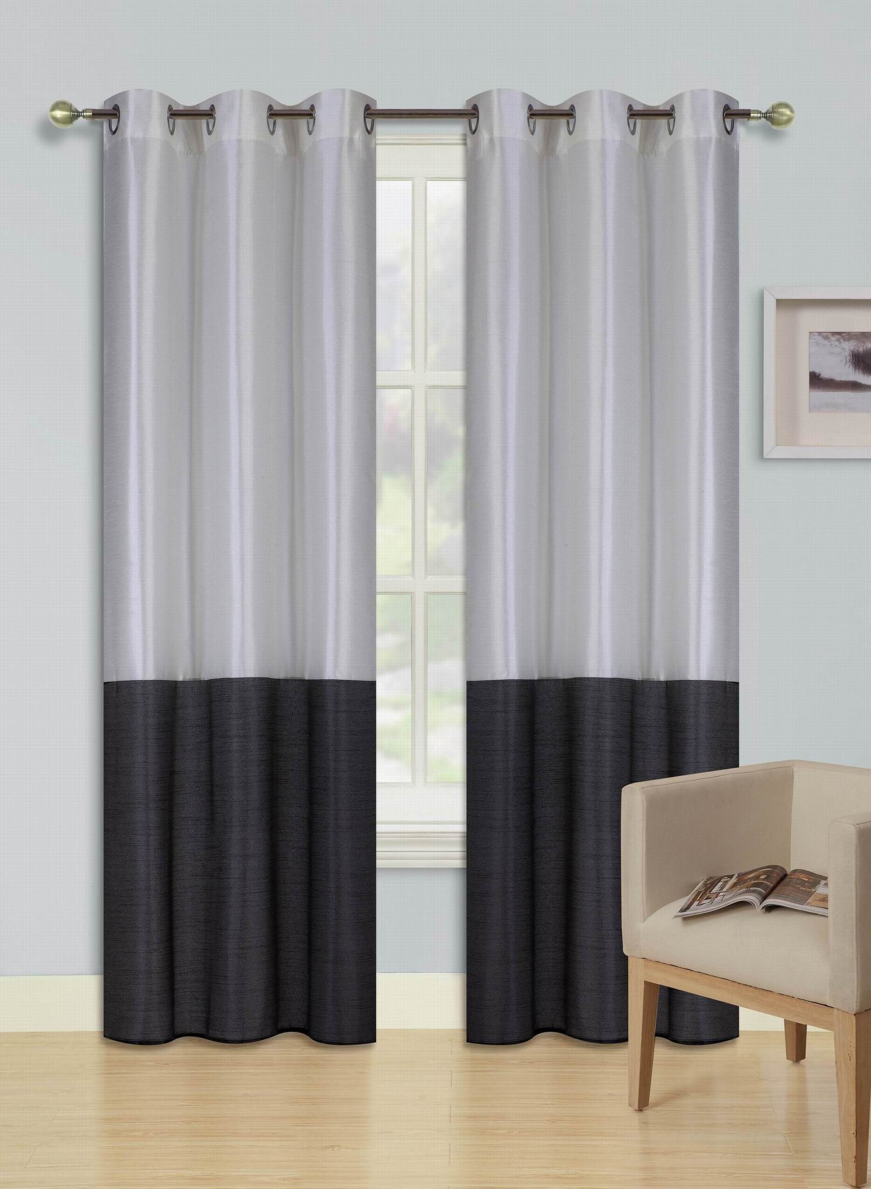 INSULATED FOAM LINED THERMAL BLACKOUT GROMMET WINDOW CURTAIN 1PC CHARCOAL GREY 