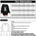 thumbnail image 3 of Sudadera con cuello redondo, hombros caídos y manga larga estampada para mujer, 3 of 6