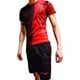 thumbnail image 1 of Conjunto Playera Y Short Varonil Deportivo Rojo Negro Pixels, 1 of 7