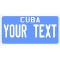 thumbnail image 1 of Cuba State Plate On Blue Photo License Plate, 1 of 1
