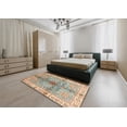 thumbnail image 4 of Ahgly Company Indoor Square Abstract Sage Green Oriental Area Rugs, 4' Square, 4 of 6