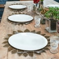 thumbnail image 4 of Gold Beaded Placemats Set of 8 for Dining Coffee Table Scratch Heat Stain Resistant Charger Kitchen Decor Durable Tablemats - Fall Autumn Thanksgiving Holiday - 14 Inches, 4 of 7