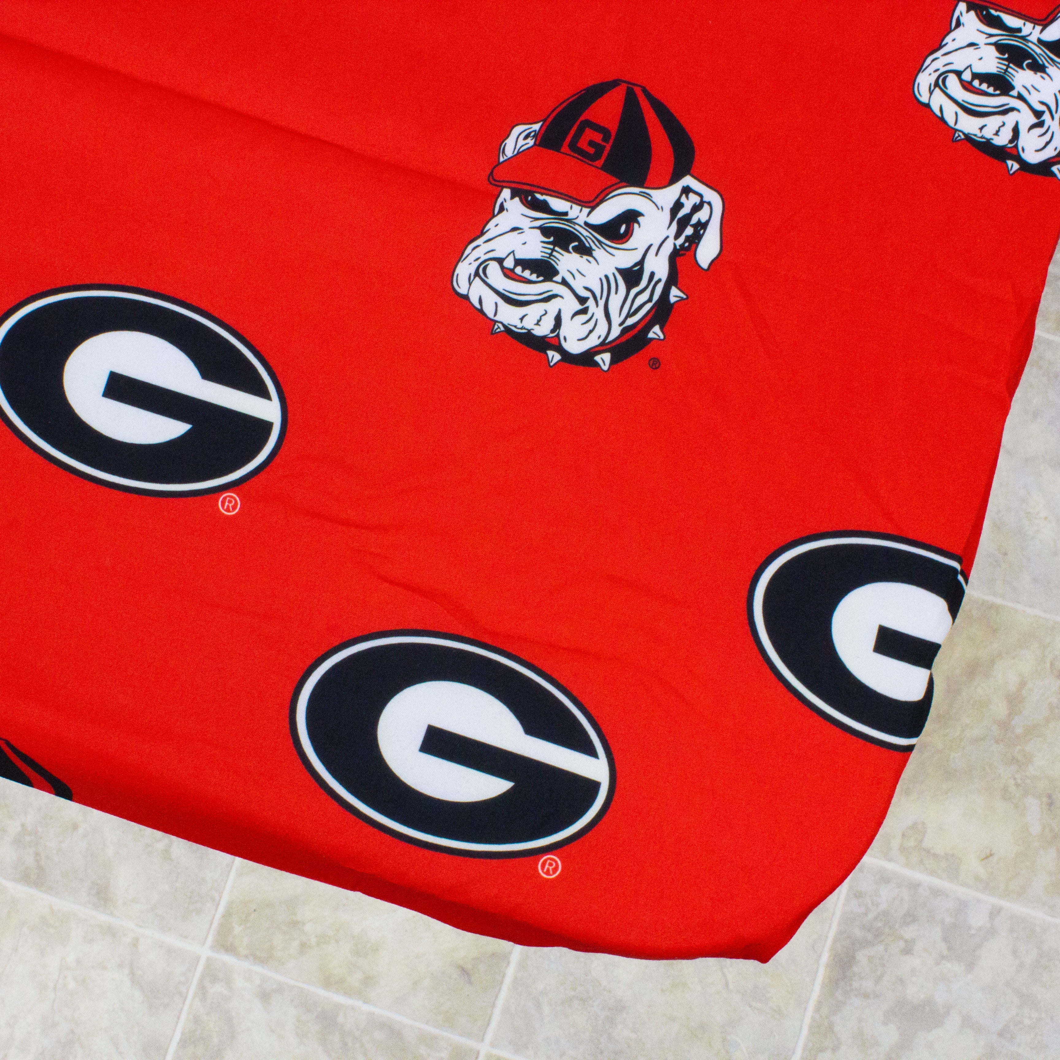 College Covers Georgia Bulldogs Tailgate Fitted Tablecloth, 72" x 30", 6 ft Table Cover