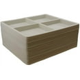 thumbnail image 5 of 12 Qty Ivory-Tusk White 4 Slot Flocked Storage Tray Inserts - For Merchandise Jewelry & Organization - N'icePackaging, 5 of 10