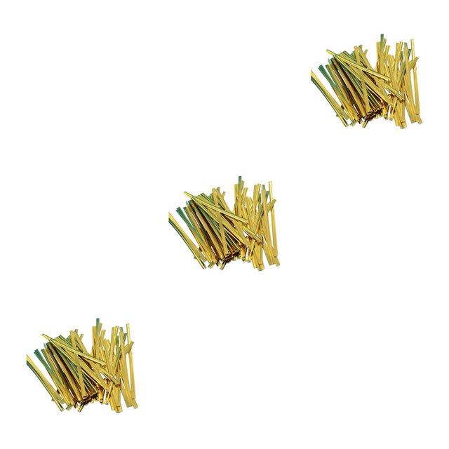 Bewildely Paquete de 100 Twists Ties Wire Festival Fiesta Compromiso Pops Galletas Favores Paquete de sellado de dulces Accesorios 8cm Type1 NO1
