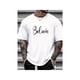 thumbnail image 1 of Men'S Cotton T-Shirt - "Believe" Graphic, Casual Crew Neck, Short Sleeve, Lightweight & Breathable for Summer, outdoor Sports Tee, 1 of 7