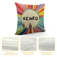 thumbnail image 4 of YINGXI Be Kind Throw Pillow Cover,LGBTQ Community Transgender Bisexual Party Cushion Case Decoration for Sofa Couch 12x12in, 4 of 5