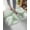 Mint, Sage, White, variant on Luxury Plush Bathroom Rugs Mat, Palm Leaves Grey Soft Shaggy Bath Carpet, Summer Botanical Coastal Tropical Non-Slip Floor Mat for Kitchen, Bedroom, 24"x35"