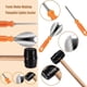 thumbnail image 4 of 13 Pieces Halloween Pumpkin Carving Set, Pumpkin Stencils For Carving, Halloween Pumpkin Carving Tools, Stainless Steel Pumpkin Stencils With Hammer, 4 of 5