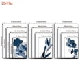 thumbnail image 2 of 2D Flat, [JIT]3pcs/set, 2D Flat canvas paintings- frameless, Blue Leafy Branch Wall Decor - Stylish Home Art for Modern Aesthetics, Posters and prints, Midsummer Festival, All Saints' Day, home deco, 2 of 4