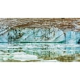 thumbnail image 2 of Bishop, Russ 32x20 Black Ornate Wood Framed with Double Matting Museum Art Print Titled - Icebergs on glacial meltwater under Mount Edith Cavell-Jasper National Park-Alberta-Canada, 2 of 4