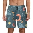 thumbnail image 3 of Uemuo Watermelons Dachshunds Pattern Mens Swim Trunks Quick Dry Board Shorts with Mesh Lining, Stretch Beach Shorts Quick Dry No-Chafing Board Shorts-Small, 3 of 9